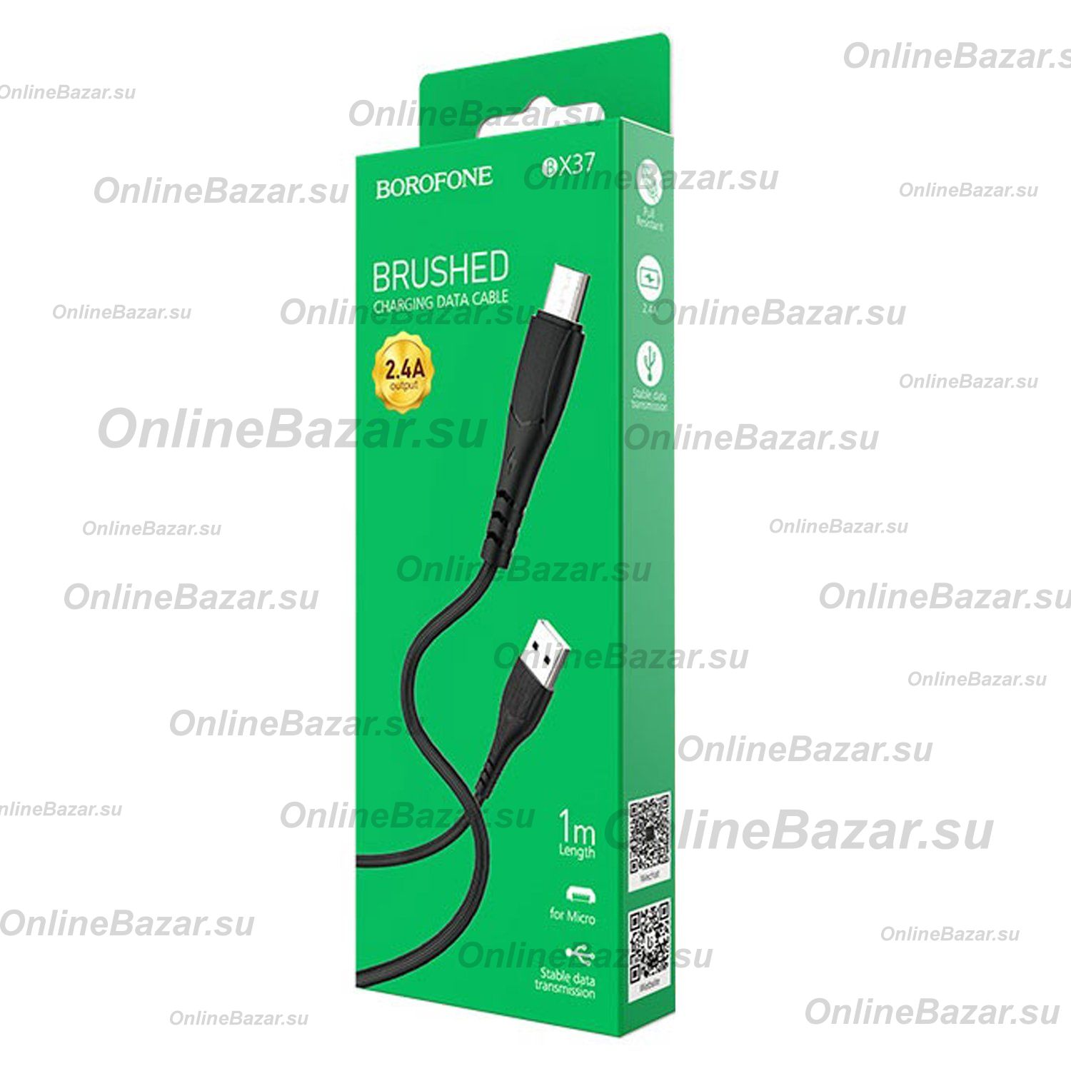 Кабель USB MicroUSB Borofone BX37 <черный> ― Spb.OnlineBazar.su