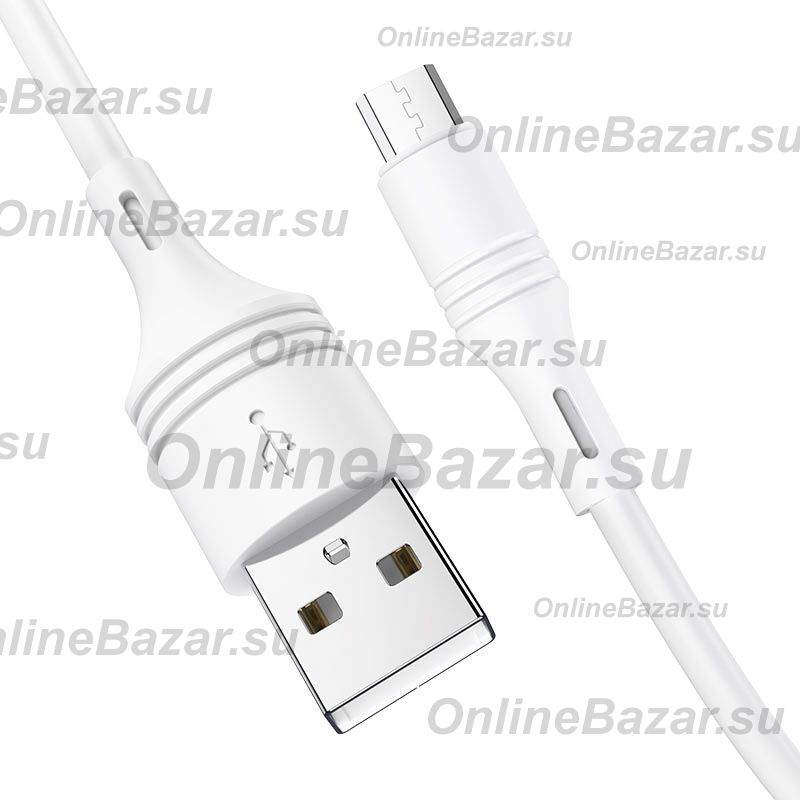 Кабель USB MicroUSB Borofone BX43 <белый> ― Spb.OnlineBazar.su