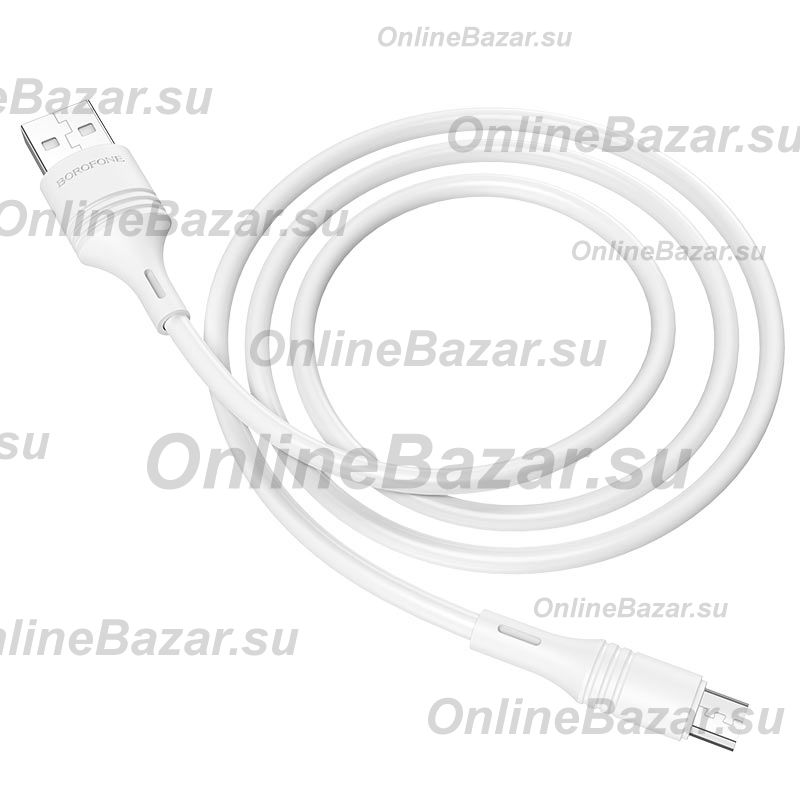 Кабель USB MicroUSB Borofone BX43 <белый> ― Spb.OnlineBazar.su
