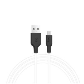 Кабель USB MicroUSB Hoco X21 Plus (1 метр) <белый>