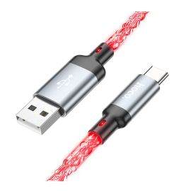 Кабель USB Type-C Hoco U112 (3A/60W/PD) <серый>