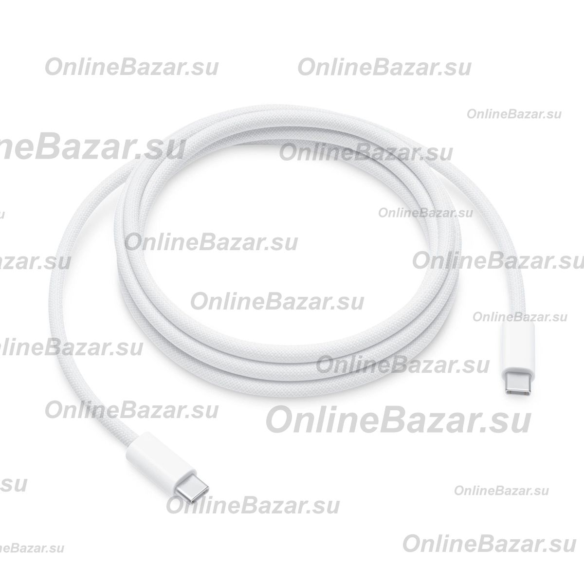 Кабель USB-C - Type-C для Apple iPhone 15, iPhone 16, MacBook (240W/PD/2 м) <белый> (оригинал) ― Spb.OnlineBazar.su