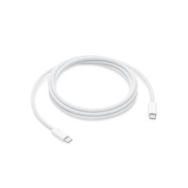 Кабель USB-C - Type-C для Apple iPhone 15 (PD/оплетка нейлон) <белый> (оригинал)