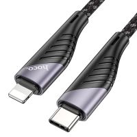 Кабель USB-C Apple iPhone Lightning Hoco U95 <черный> ― Spb.OnlineBazar.su