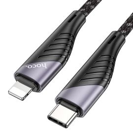 Кабель USB-C Apple iPhone Lightning Hoco U95 <черный>