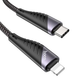 Кабель USB-C Apple iPhone Lightning Hoco U95 <черный>