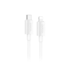 Кабель USB-C Apple Lightning Hoco X107 (1 метр) <белый>