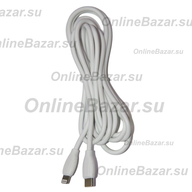 Кабель USB-C Apple iPhone Lightning Borofone BX19 (2 метра/PD) <белый> ― Spb.OnlineBazar.su