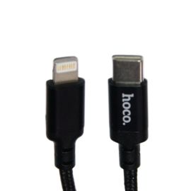 Кабель USB-C Apple iPhone Lightning Hoco X14 (2 метра/PD) <черный>