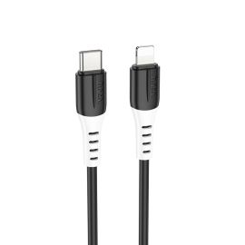 Кабель USB-C Apple iPhone Lightning Hoco X82 <черный>