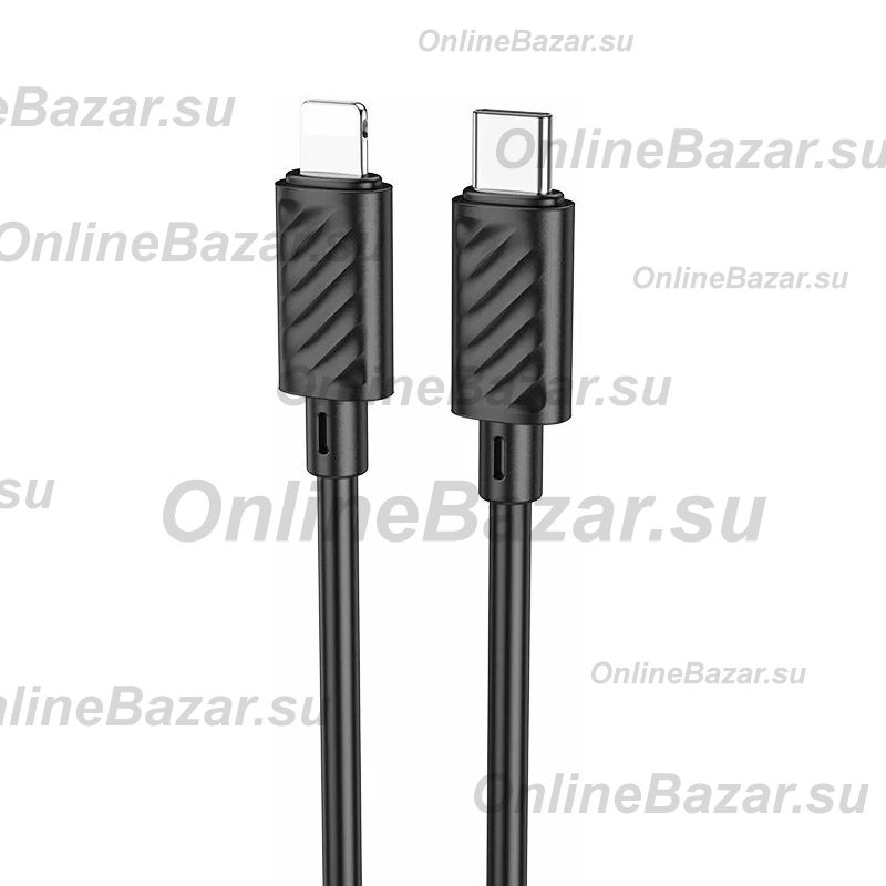 Кабель USB-C Apple iPhone Lightning Hoco X88 <черный> ― Spb.OnlineBazar.su