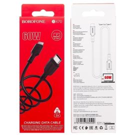 Кабель USB-C Type-C Borofone BX70 <черный>