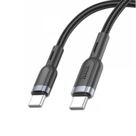 Кабель USB-C Type-C Hoco U117 (60W/интеллектуальное отключение) <черный>