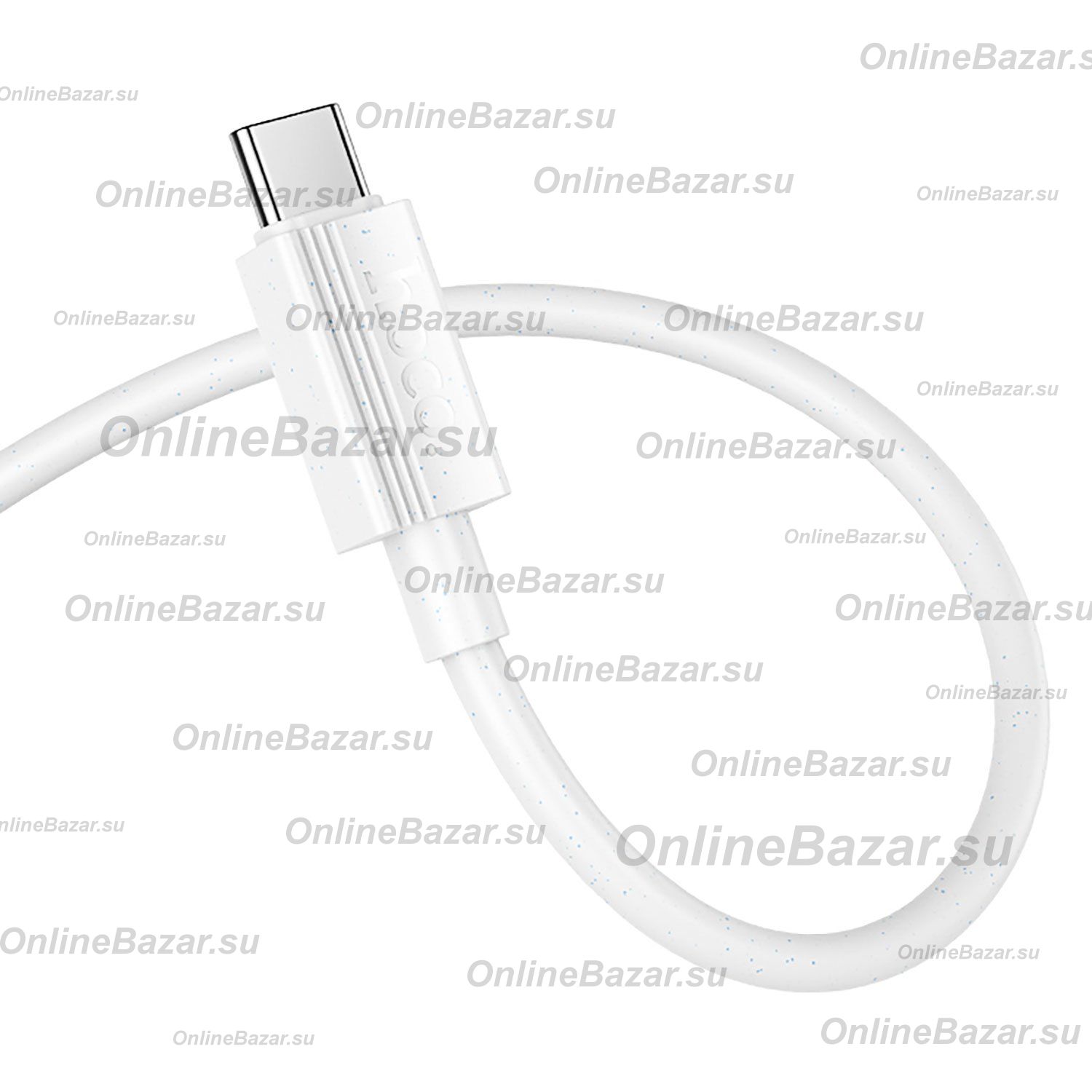 Кабель USB-C Type-C Hoco X107 (1 метр) <белый> ― Spb.OnlineBazar.su