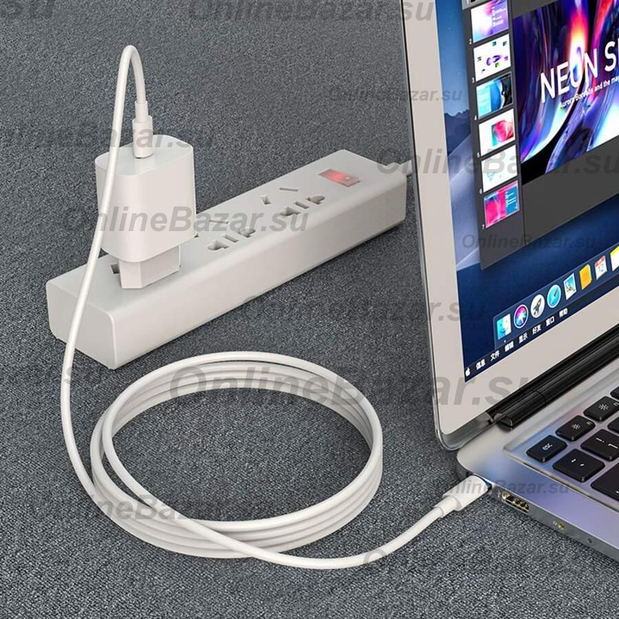 Кабель USB-C Type-C Hoco X51 (2 метра) <белый> ― Spb.OnlineBazar.su