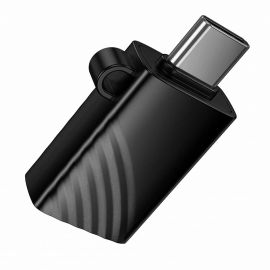 Кард-ридер Hoco HB53 в порт USB-C для MicroSD <черный>