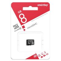 Карта памяти MicroSDHC 8 Gb CL10 Smart Buy в блистере ― Spb.OnlineBazar.su
