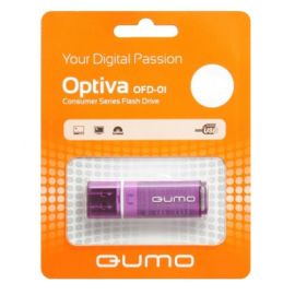 Карта памяти USB 64 Gb Qumo Optiva OFD-01 в блистере <фиолетовый>