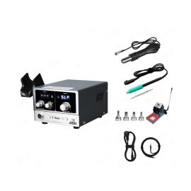 Паяльная станция Kaisi 8521P (фен+паяльник) (800W, 1 ручка + 1 жало, 4 сопла)