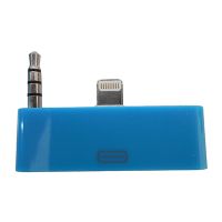 Аудио переходник Apple iPhone 5c для кабеля iPhone 2/3/4 <синий> ― Spb.OnlineBazar.su