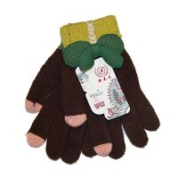 Перчатки для ёмкостных тачскринов (размер S) №7 <темно-коричневый> ― Spb.OnlineBazar.su