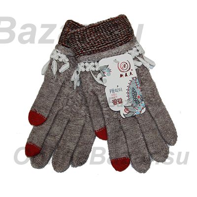 Перчатки для ёмкостных тачскринов (размер S) №9 <серый> ― Spb.OnlineBazar.su