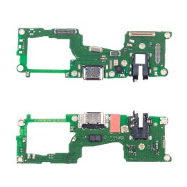 Плата нижняя для Realme RMX3081 на системный разъем, разъем гарнитуры и микрофон (оригинал)