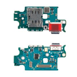 Плата нижняя для Samsung SM-S916B (Galaxy S23 Plus) на системный разъем, разъем Sim-карты и микрофон (оригинал)