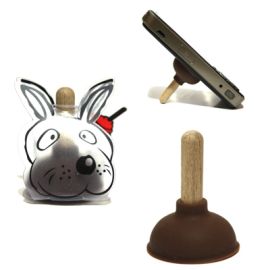 Держатель для телефона попсокет Pumping toilet stand <коричневый>