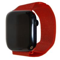 Ремешки для Apple Watch Series 1 (38 mm) металлический миланский <красный> ― Spb.OnlineBazar.su