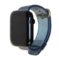 Ремешки для Apple Watch 42/44/45/49 mm плетеный нейлон <синий> ― Spb.OnlineBazar.su