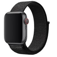 Ремешки для Apple Watch 42/44/45/49 mm спортивный на липучке <черный> ― Spb.OnlineBazar.su