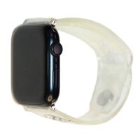 Ремешок для Apple Watch 38/40/41 mm силиконовый прозрачный (рис. 002) ― Spb.OnlineBazar.su