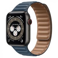 Ремешок для Apple Watch 42/44/45/49 mm силиконовый на магните №2 <синий> ― Spb.OnlineBazar.su