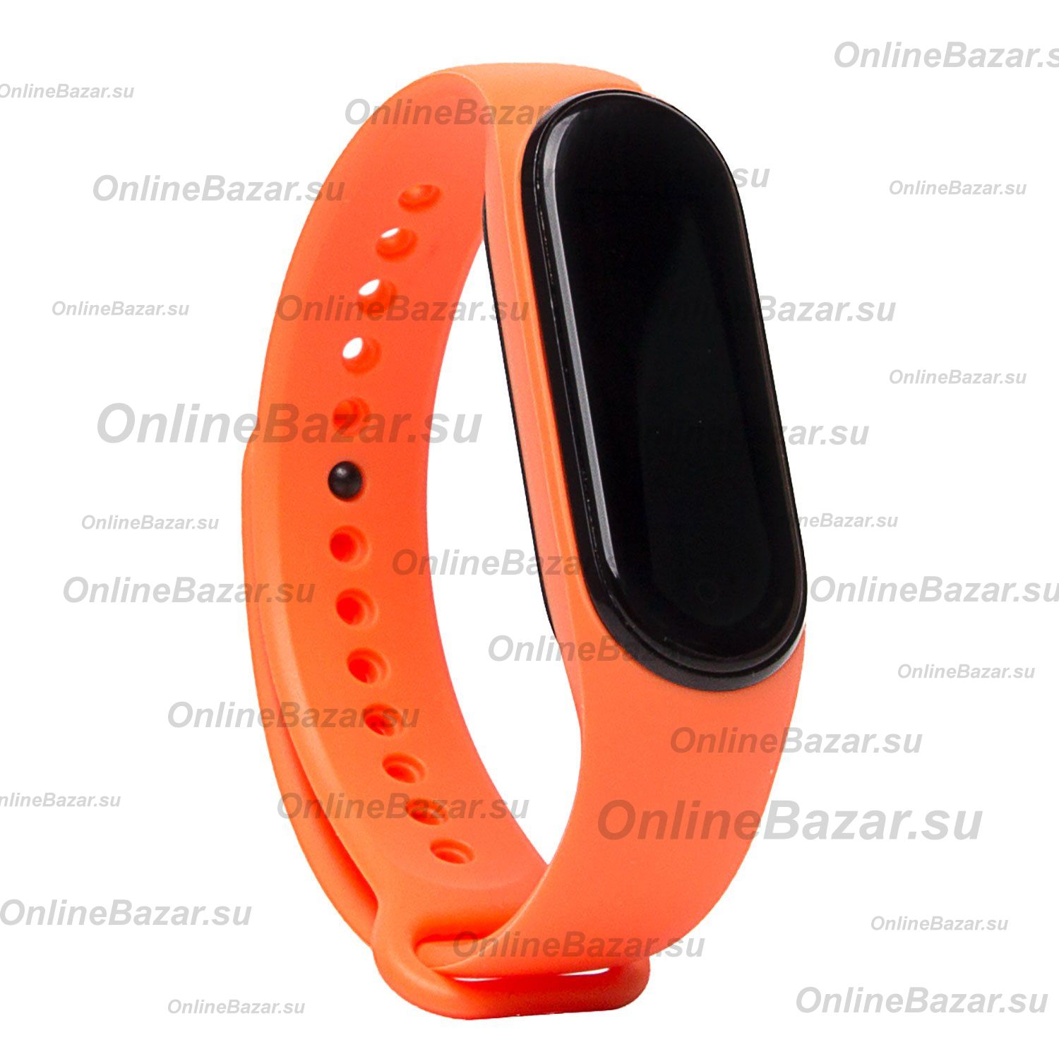 Ремешок для Xiaomi Mi Band 7 силиконовый <оранжевый> ― Spb.OnlineBazar.su