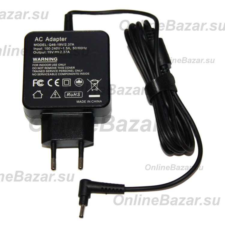 Сетевое зарядное устройство для ноутбука Asus (19V/2.37A/45W/штекер 3.0*1.1) ― Spb.OnlineBazar.su