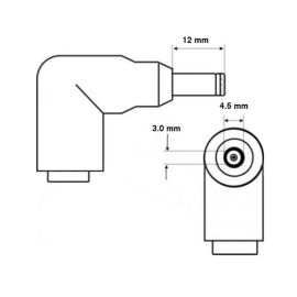 Сетевое зарядное устройство для ноутбука Dell (19.5V/4.62A/90W/штекер 4.5*3 с иглой) (без сетевого кабеля)
