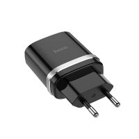 Сетевое зарядное устройство USB Hoco C12Q (3A/QС3.0) <черный> ― Spb.OnlineBazar.su