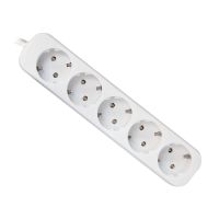 Сетевой удлинитель Defender E518 (5 розеток/1,8м.) <белый> ― Spb.OnlineBazar.su