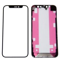 Стекло для Apple iPhone 12 mini в сборе с рамкой и OCA пленкой <черный> ― Spb.OnlineBazar.su