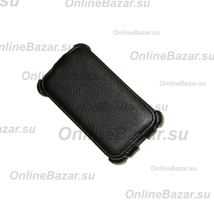 Чехол для Alcatel OT 4018X (One Touch Pop D1) флип кожзам №1 <черный> ― Spb.OnlineBazar.su