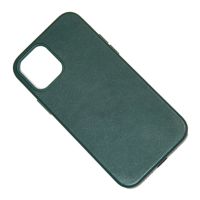 Чехол для Apple iPhone 12 mini Leather MagSafe <темно-зеленый> (премиум) ― Spb.OnlineBazar.su