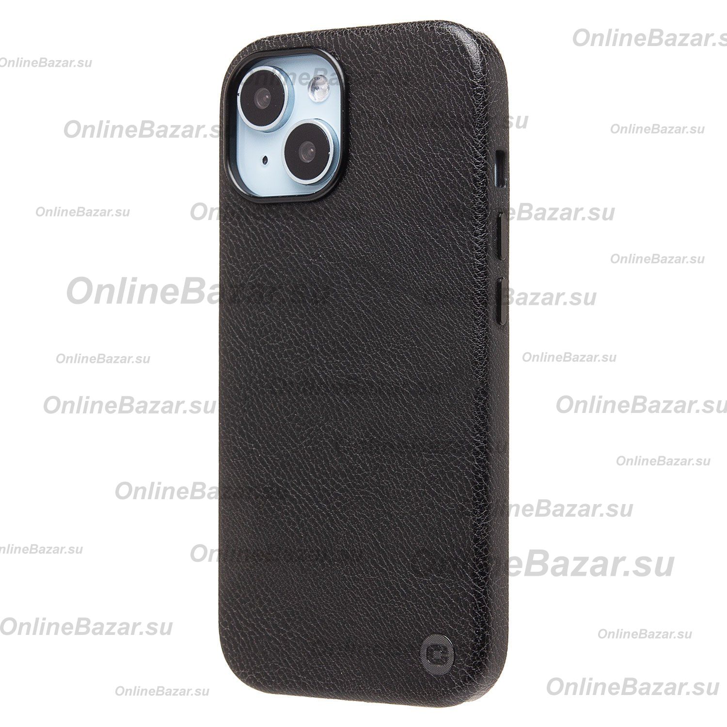Чехол для Apple iPhone 15 натуральная кожа MagSafe <черный> ― Spb.OnlineBazar.su