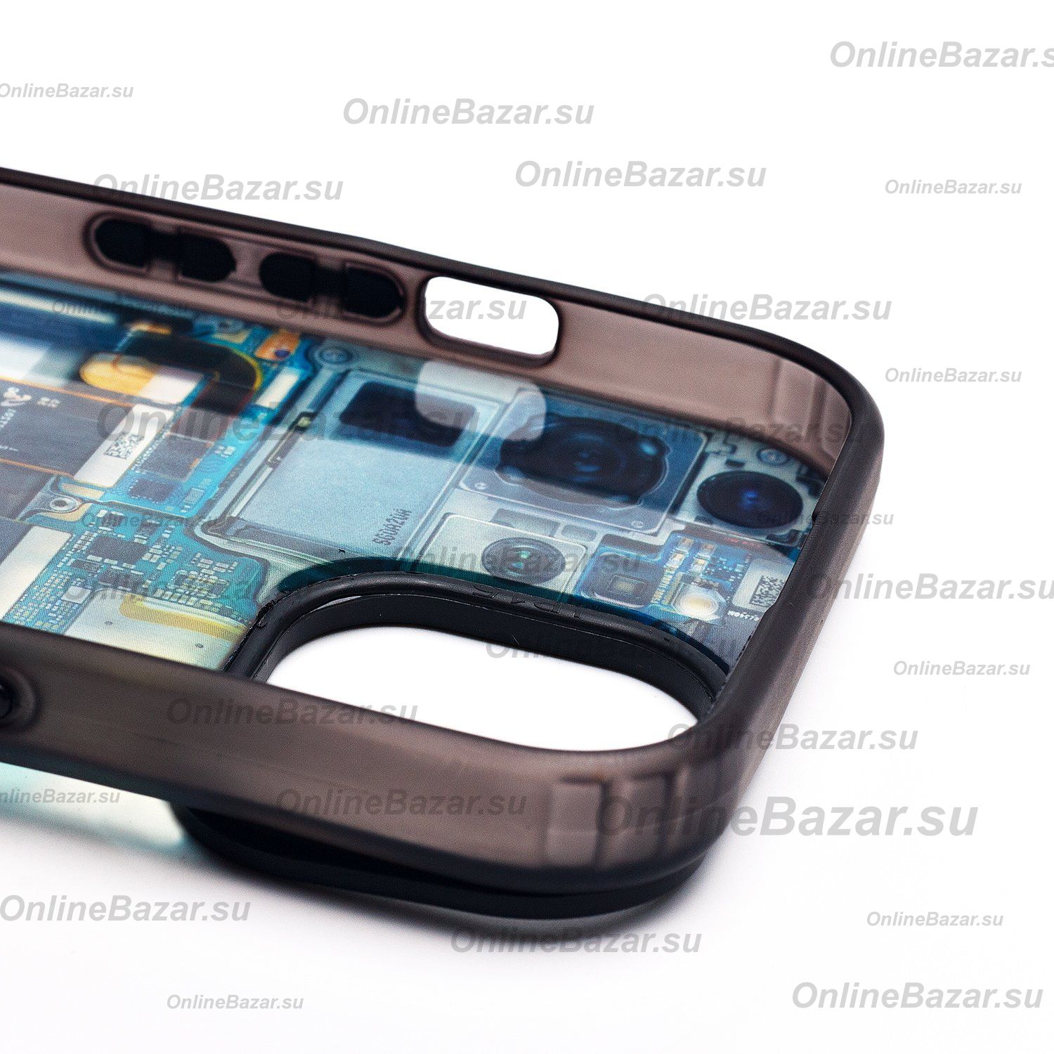 Чехол для Apple iPhone 15 пластиковый (рис. 088) <голубой> ― Spb.OnlineBazar.su