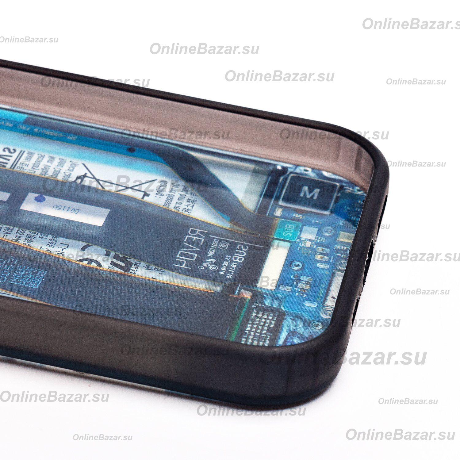 Чехол для Apple iPhone 15 пластиковый (рис. 088) <голубой> ― Spb.OnlineBazar.su