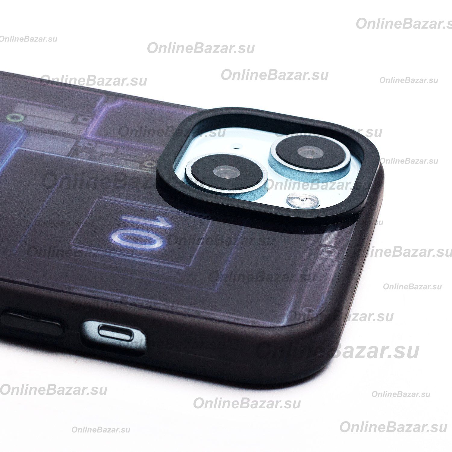 Чехол для Apple iPhone 15 пластиковый (рис. 088) <фиолетовый> ― Spb.OnlineBazar.su