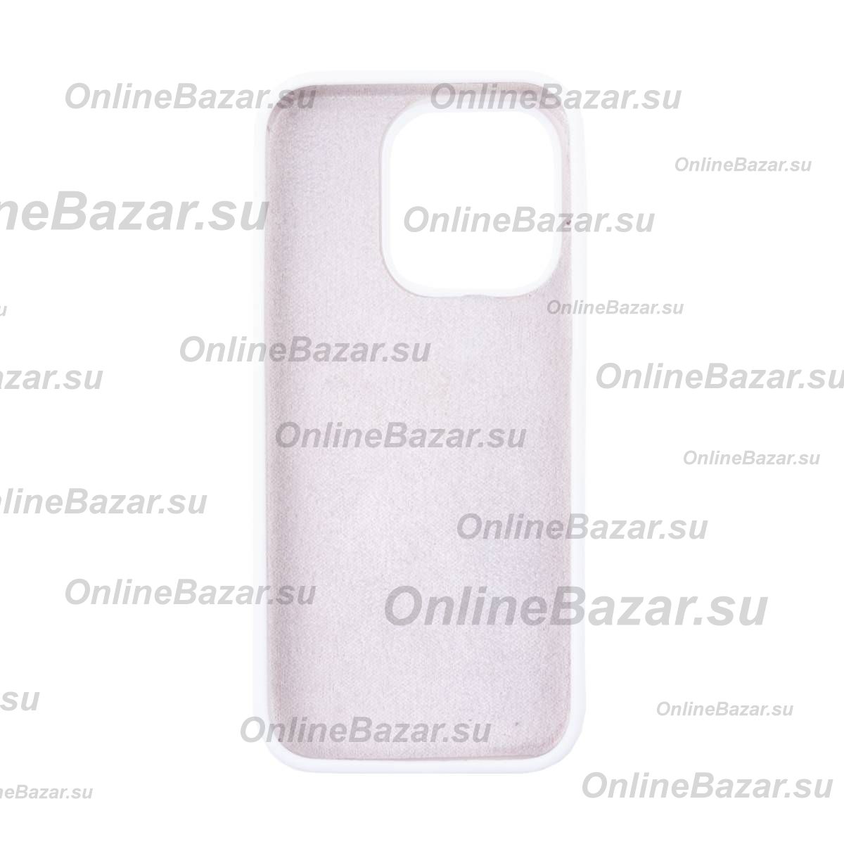 Чехол для Apple iPhone 15 Pro PromiseMobile силиконовый Soft Touch <белый> ― Spb.OnlineBazar.su