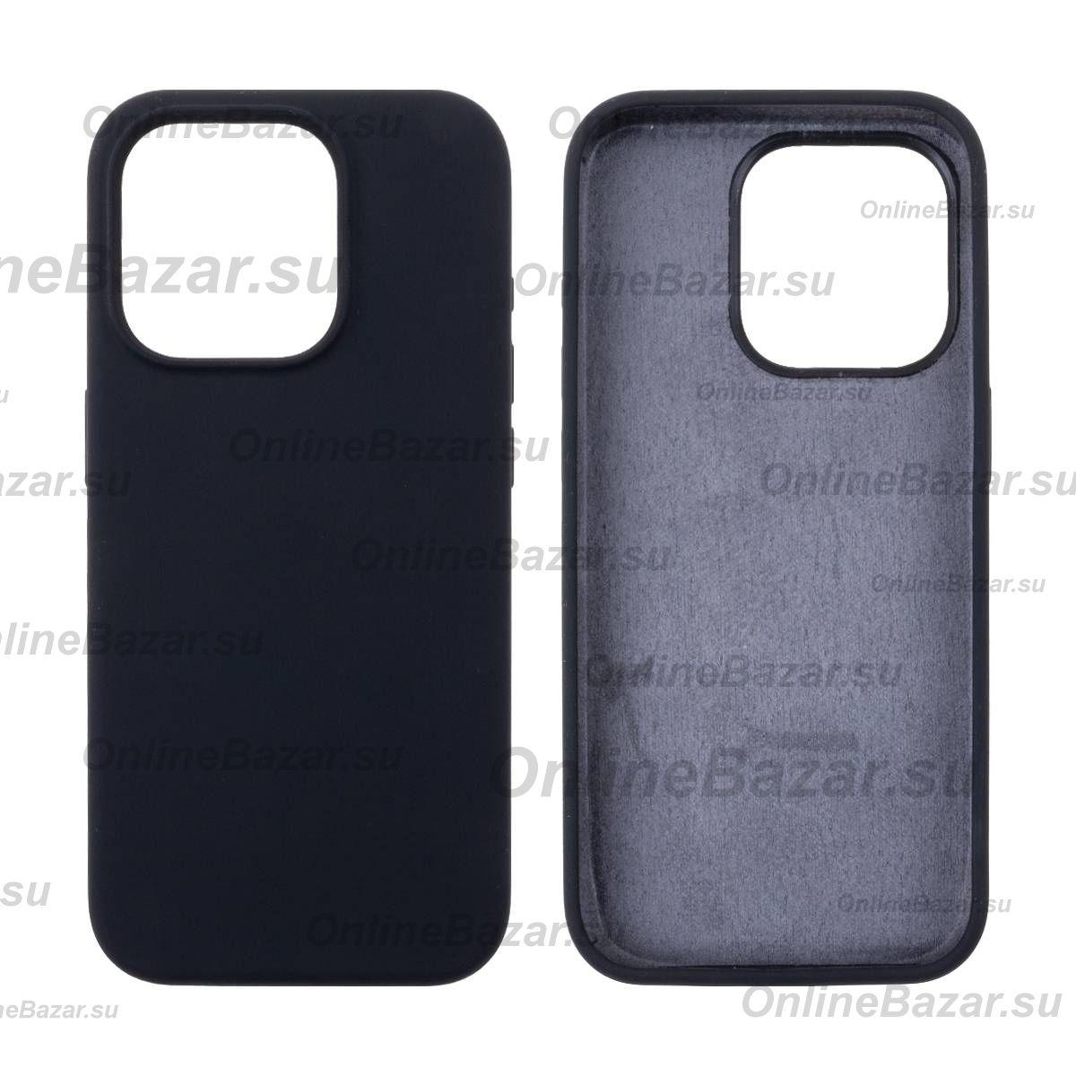 Чехол для Apple iPhone 15 Pro PromiseMobile силиконовый Soft Touch <черный> ― Spb.OnlineBazar.su