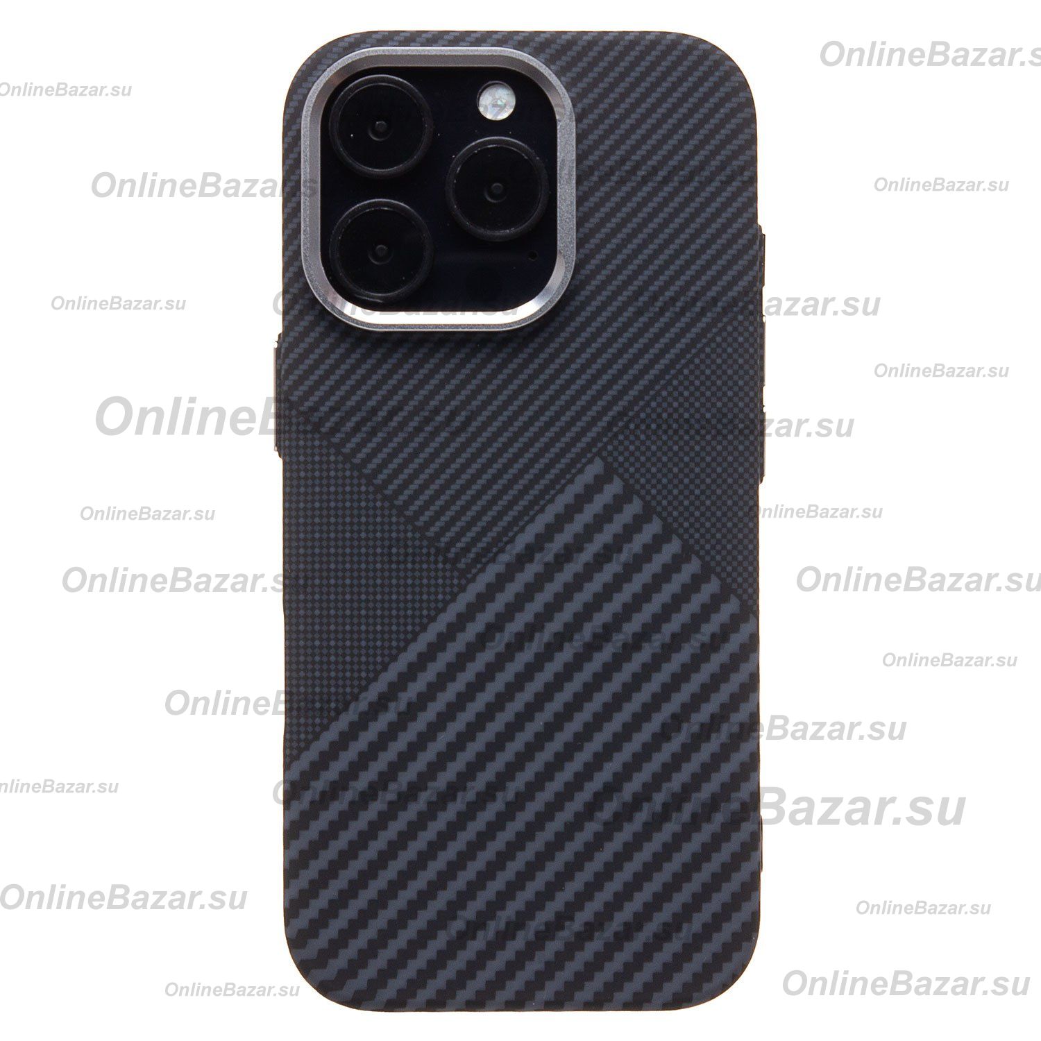 Чехол для Apple iPhone 16 Pro пластиковый Luxo Carbon (рис. 122) ― Spb.OnlineBazar.su