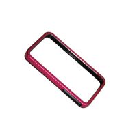 Чехол для Apple iPhone 4s бампер металл+пластик BM01 <черно-розовый> ― Spb.OnlineBazar.su